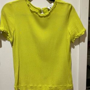 Kate spade bright ruffled top